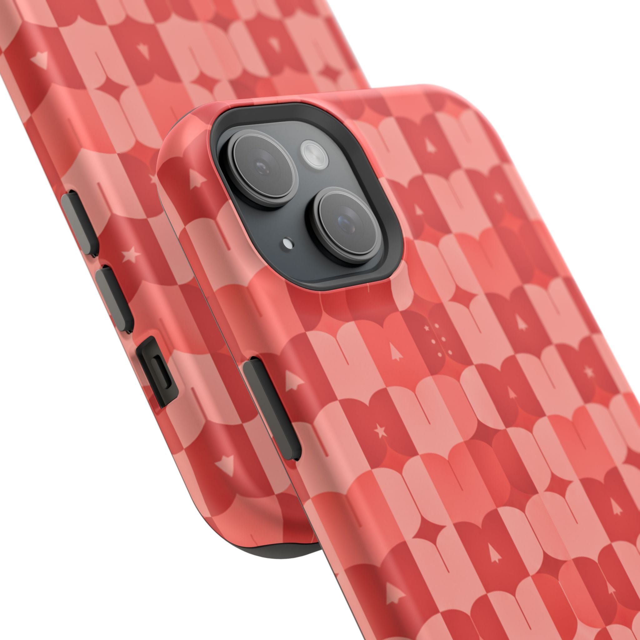 Coral Geo Tile | Tough MagSafe Case