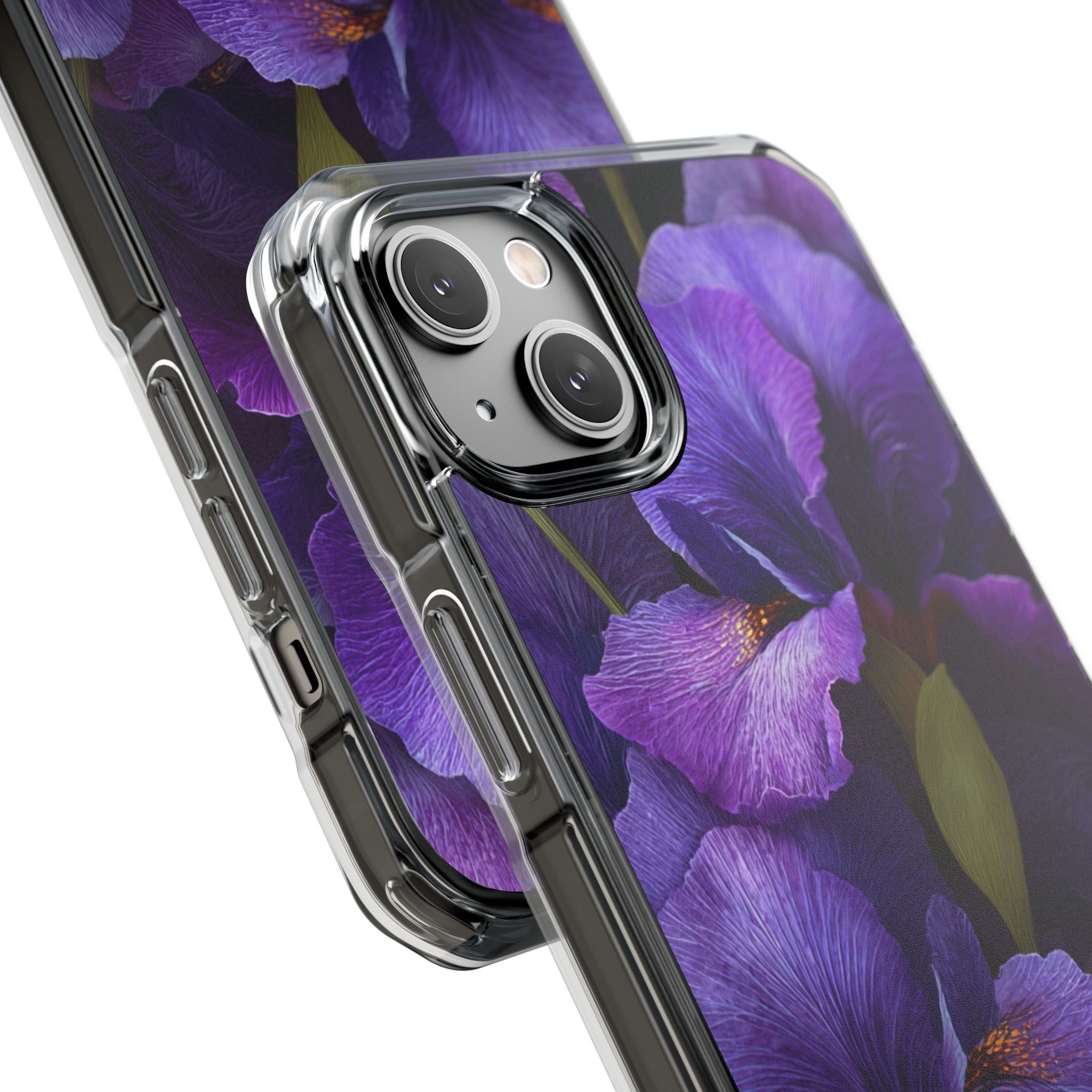 Purple Iris | Clear MagSafe Case