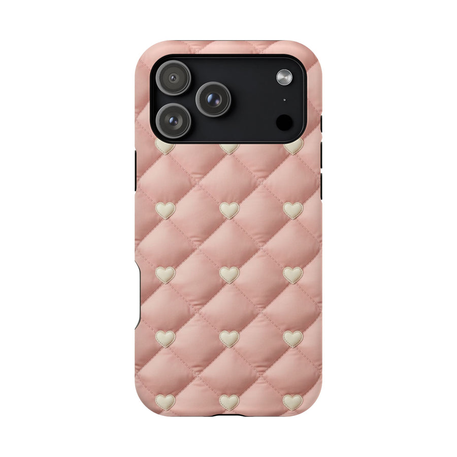 Cream Love Quilt | Tough MagSafe Case