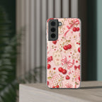 Cherry Ribbon Picnic | Clear Case