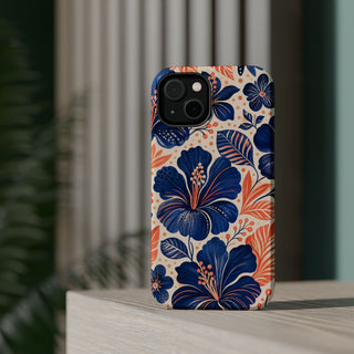 Indigo Hibiscus | Tough MagSafe Case — product image 46