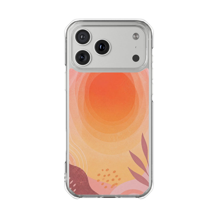 Coral Halo | Clear MagSafe Case