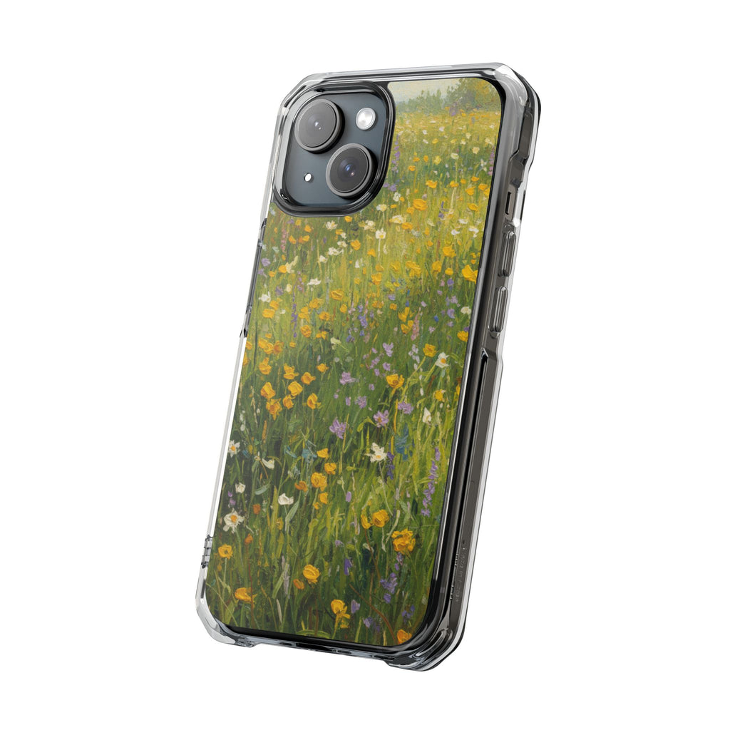 Wildflower Meadow | Clear MagSafe Case