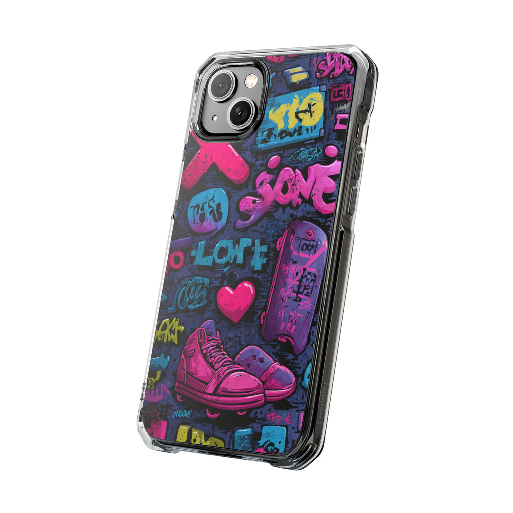 Neon Street Art | Clear MagSafe Case