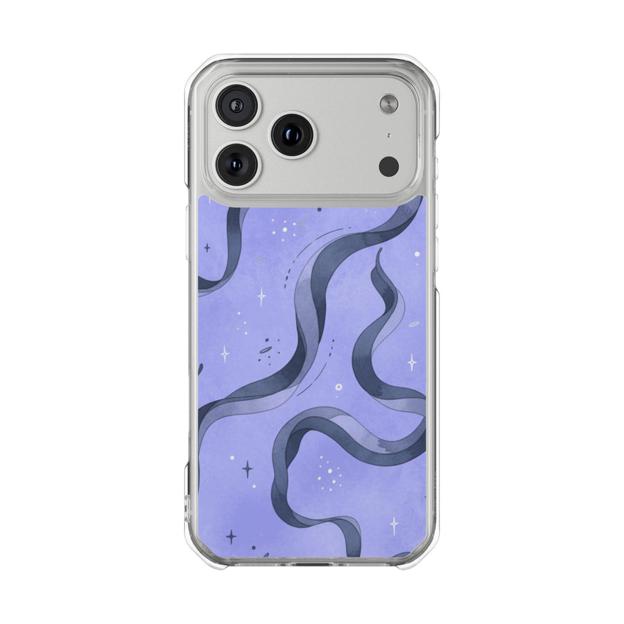 Lavender Swirl | Clear MagSafe Case