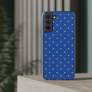 Cobalt Starbursts | Clear Case