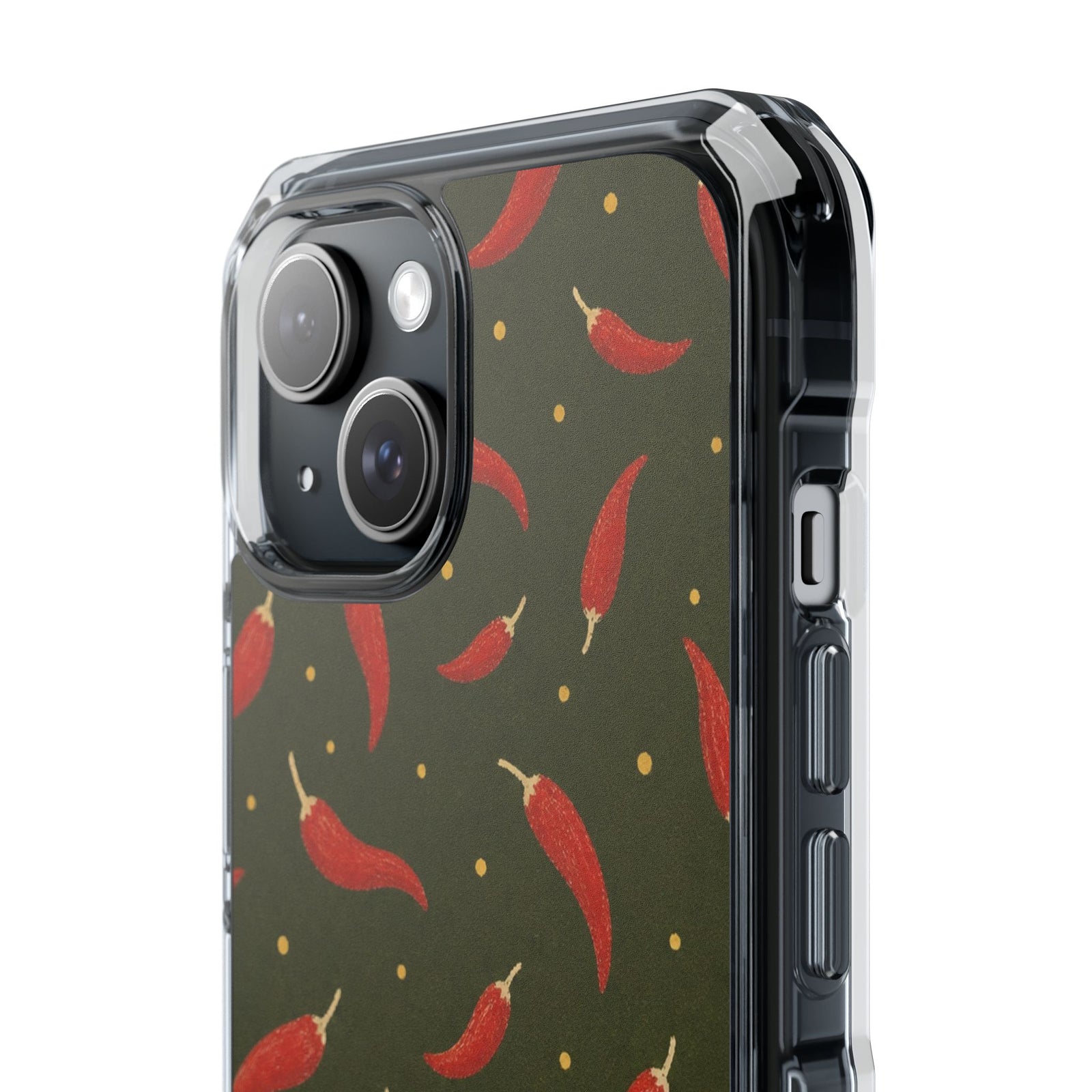 Olive Chili | Clear MagSafe Case