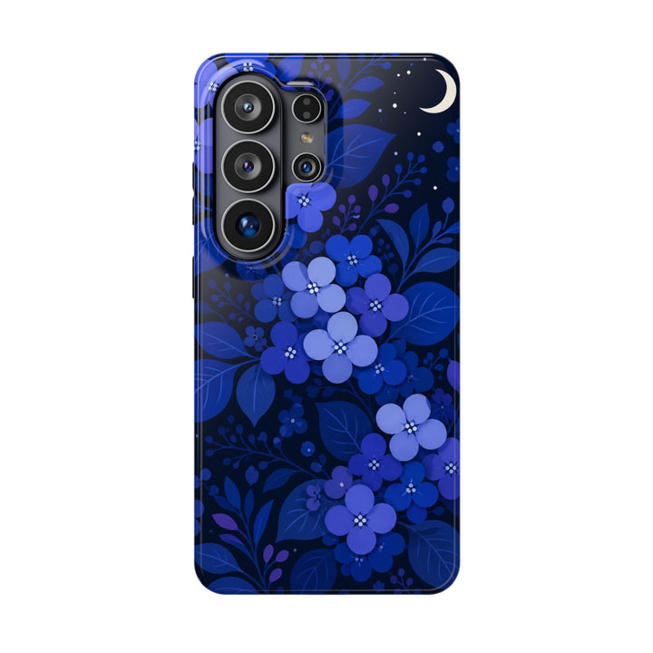 Indigo Bloom phone case design