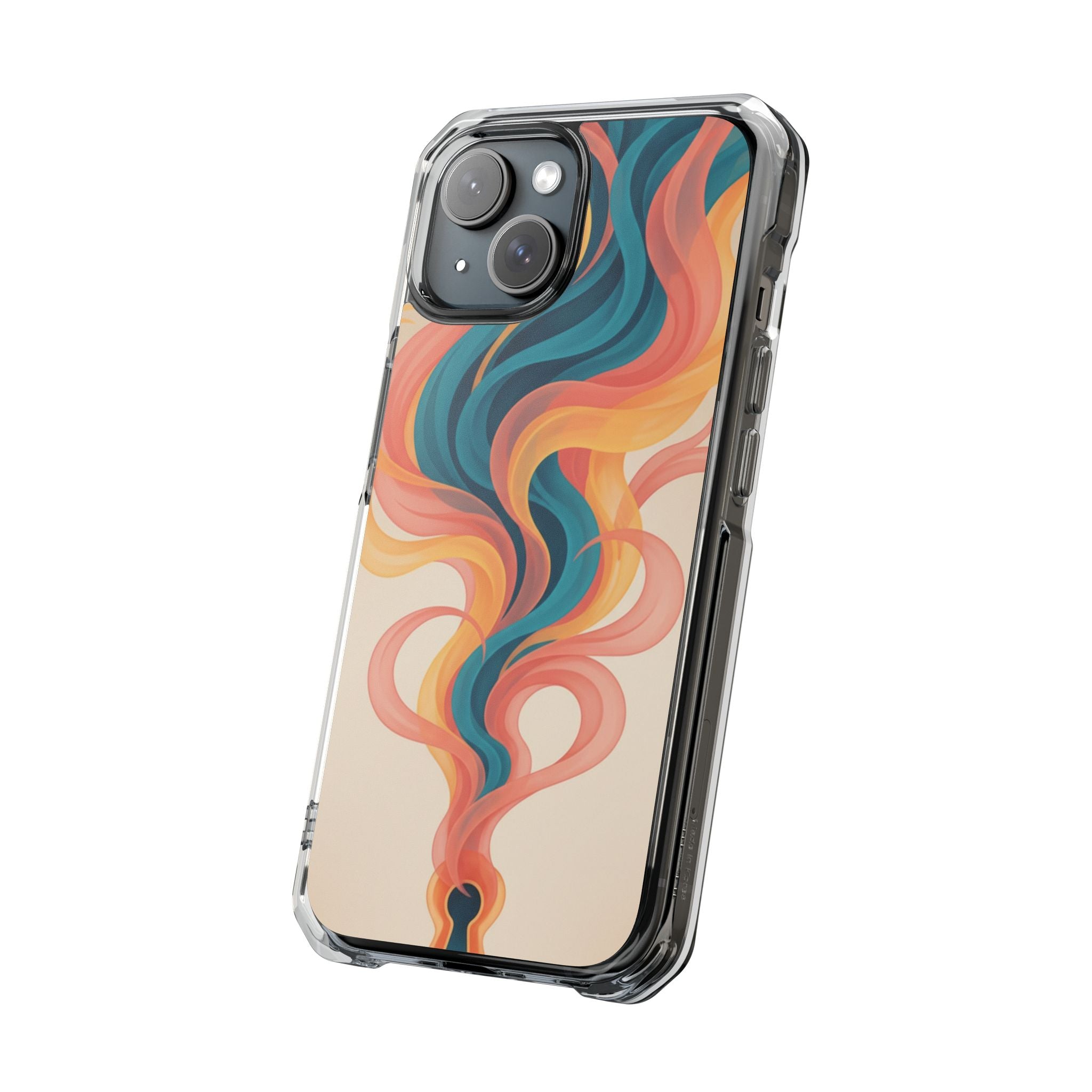 Sunset Swirl | Clear MagSafe Case