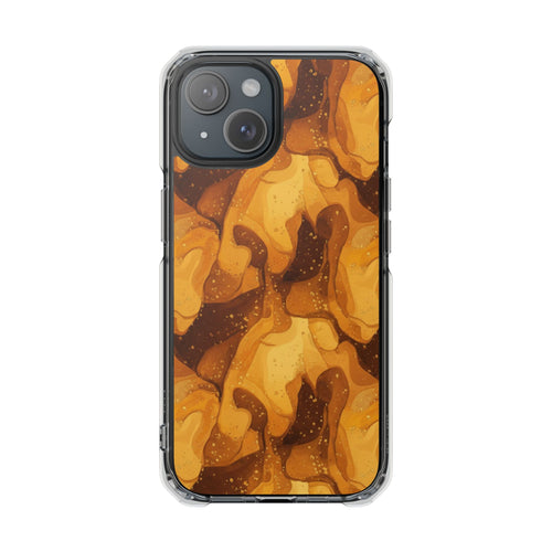 Amber Swirl | Clear MagSafe Case