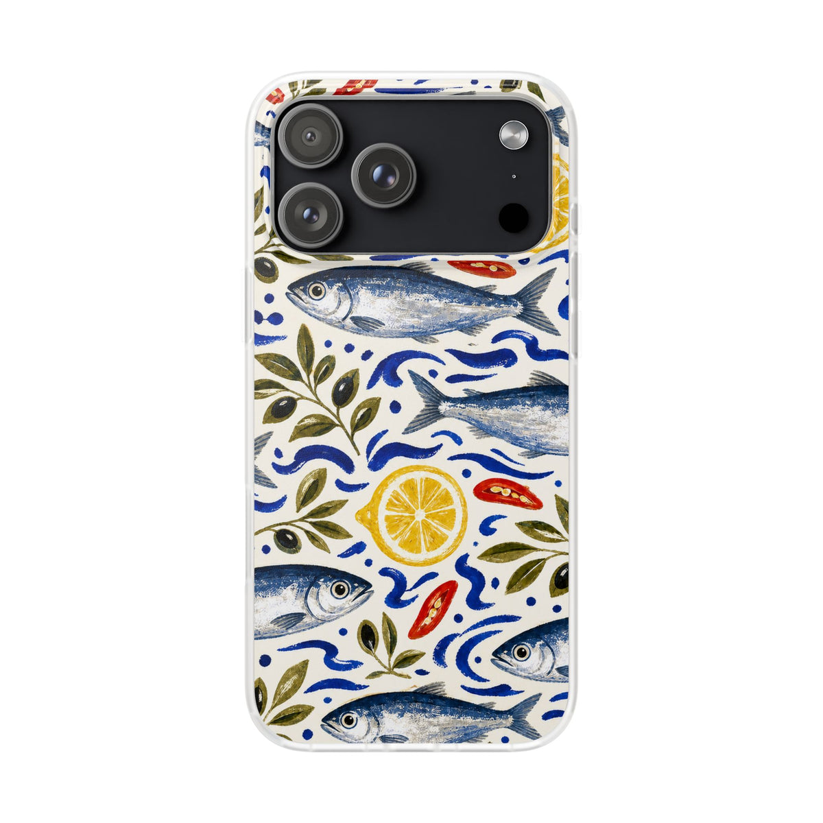 Sardine Social | Frosted Clear Case — product front view