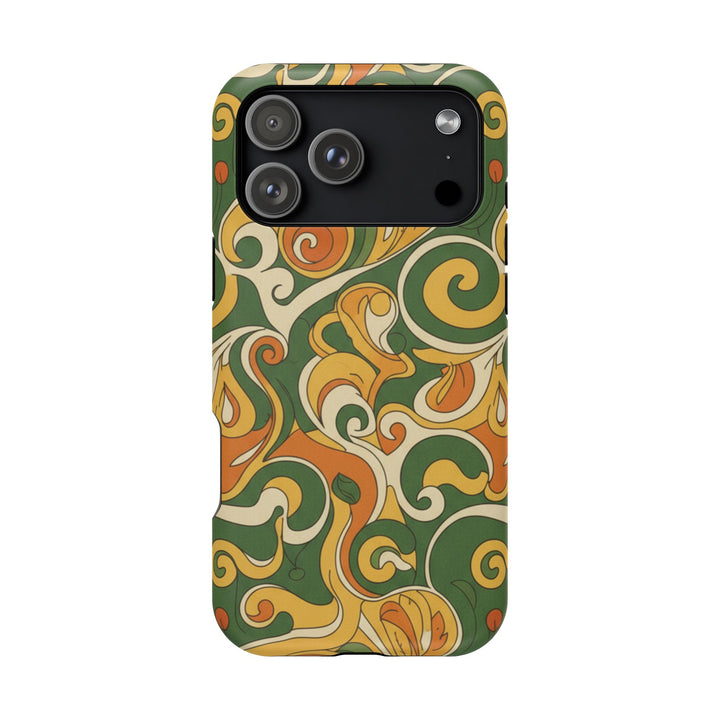 Olive Paisley | Tough MagSafe Case