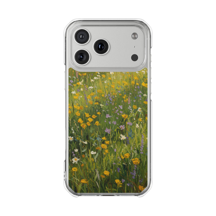 Wildflower Meadow | Clear MagSafe Case
