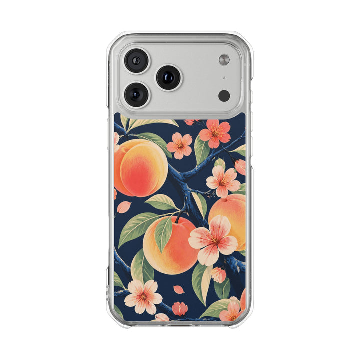Peach Branches | Clear MagSafe Case
