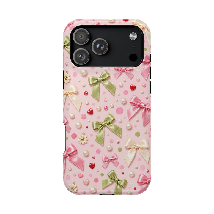 Dotty Bow phone case design