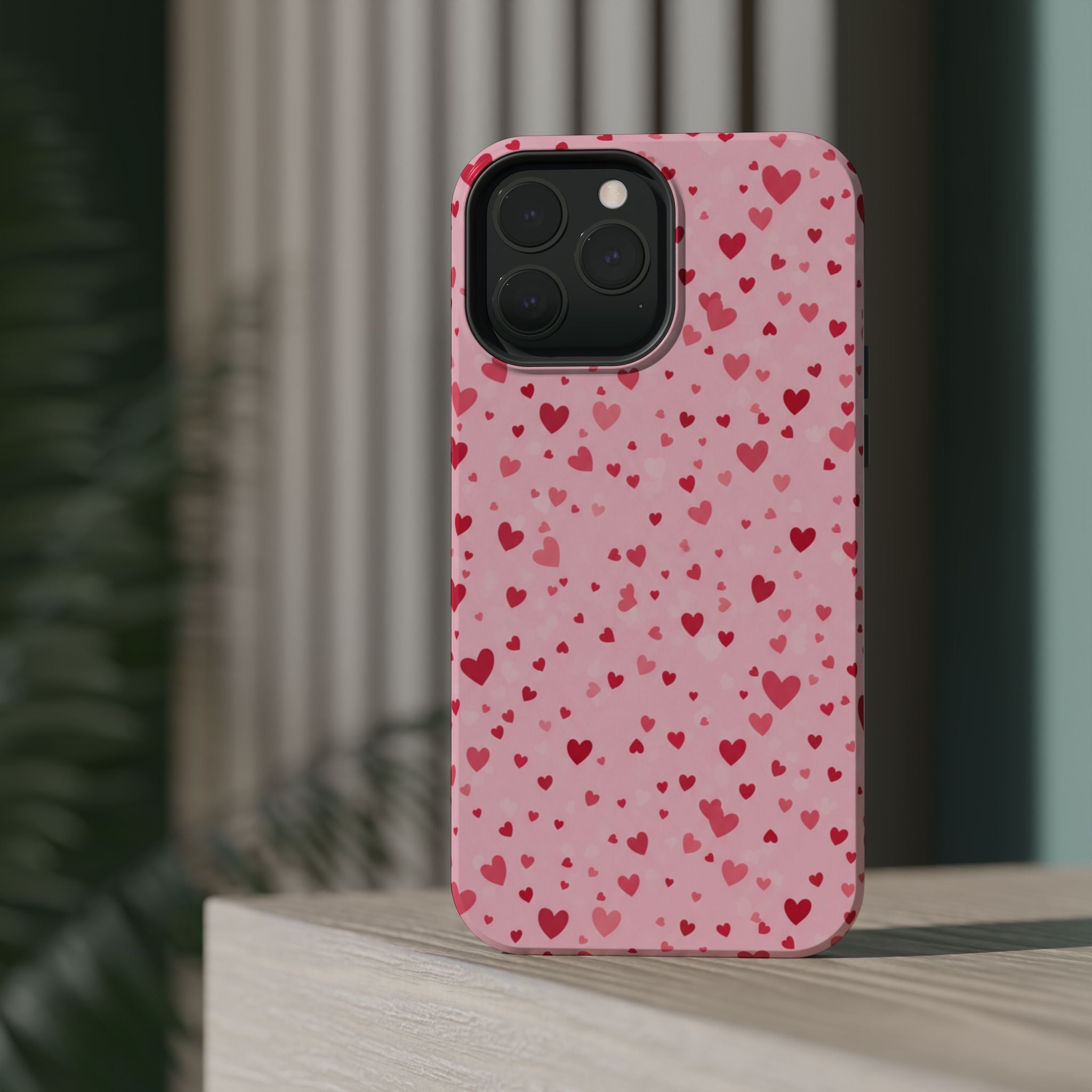 Blush Ditsy Heart | Tough MagSafe Case