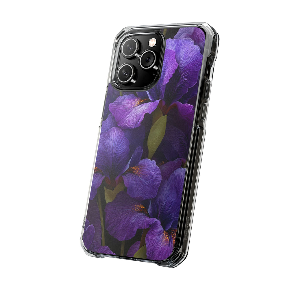 Purple Iris | Clear MagSafe Case