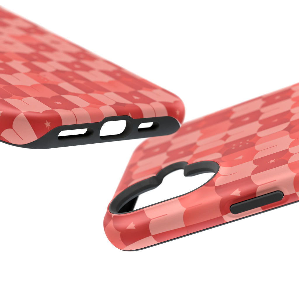 Coral Geo Tile | Tough MagSafe Case