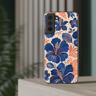 Indigo Hibiscus | Clear Case — product image 22