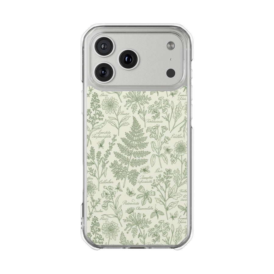 Botanical Glow | Clear MagSafe Case