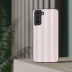 Pink Pinstripe | Clear Case