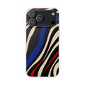 Zebra Rush | Frosted Clear Case — product front view