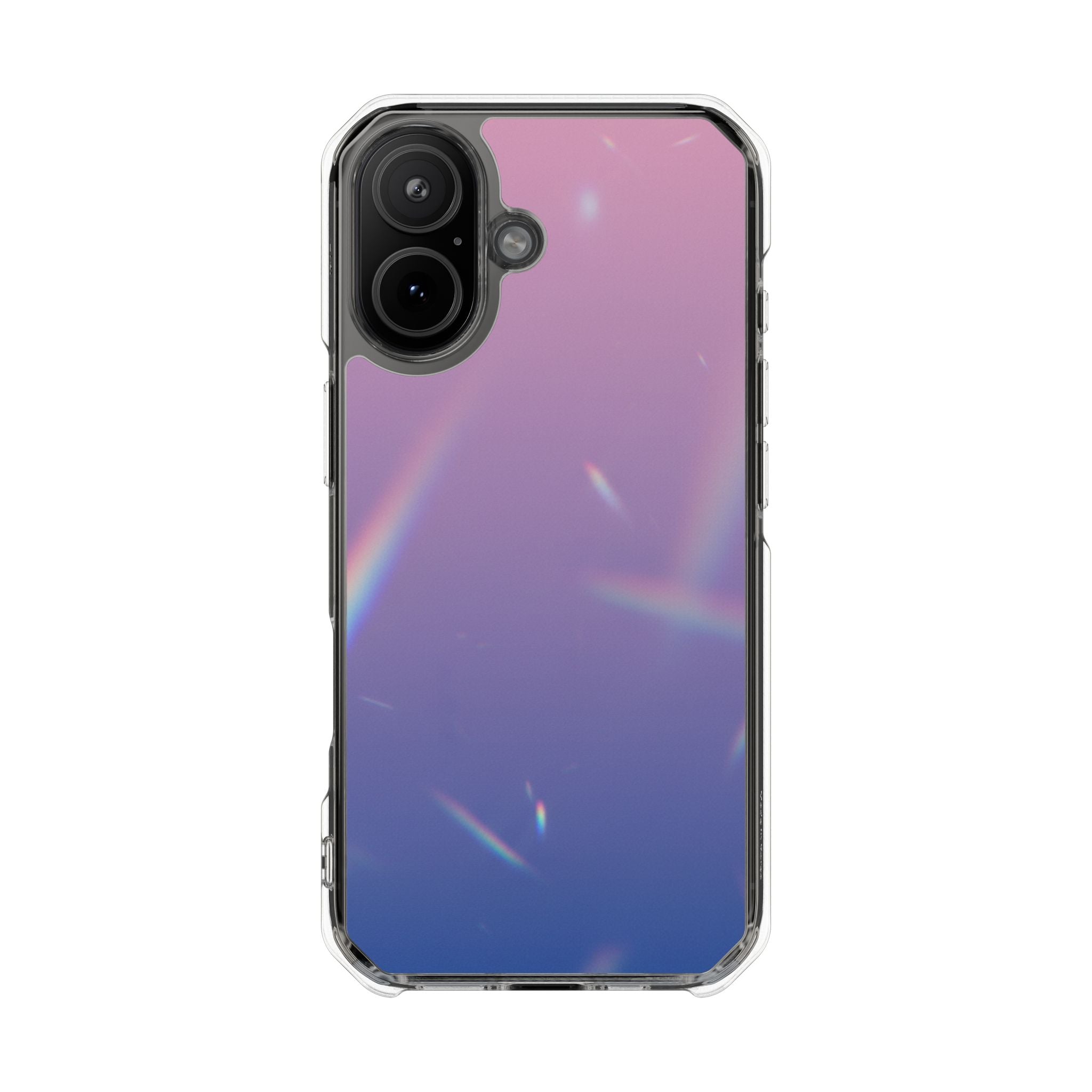 Prism Haze abstract clear magsafe case design
