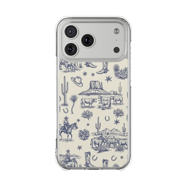 Whimsical Toile | Clear MagSafe Case
