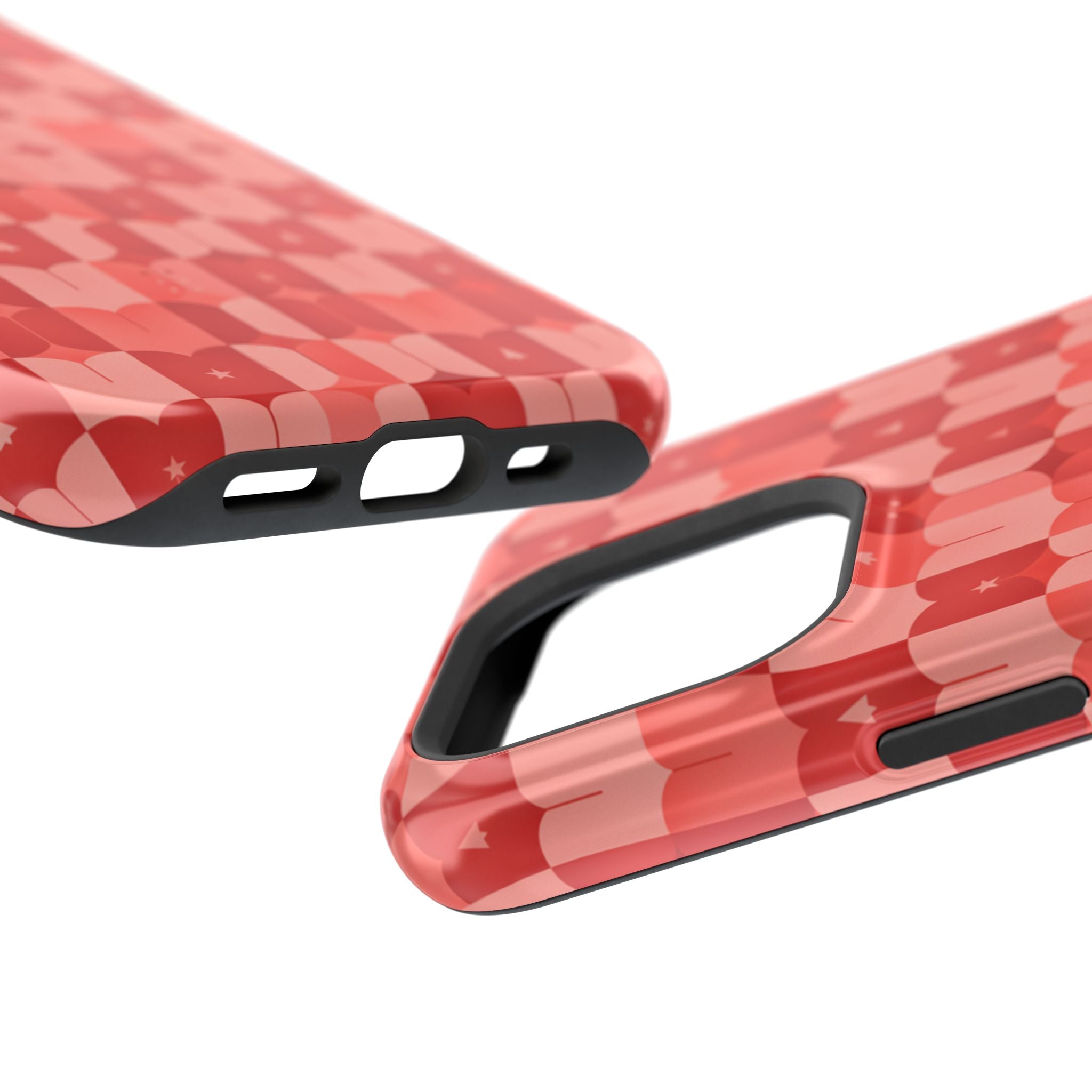 Coral Geo Tile | Tough MagSafe Case