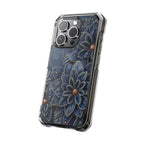 Denim Dahlia | Clear MagSafe Case