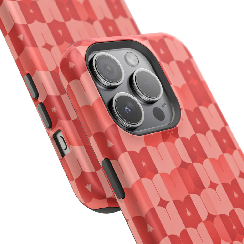 Coral Geo Tile | Tough MagSafe Case