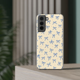 Cobalt Ribbon | Clear Case