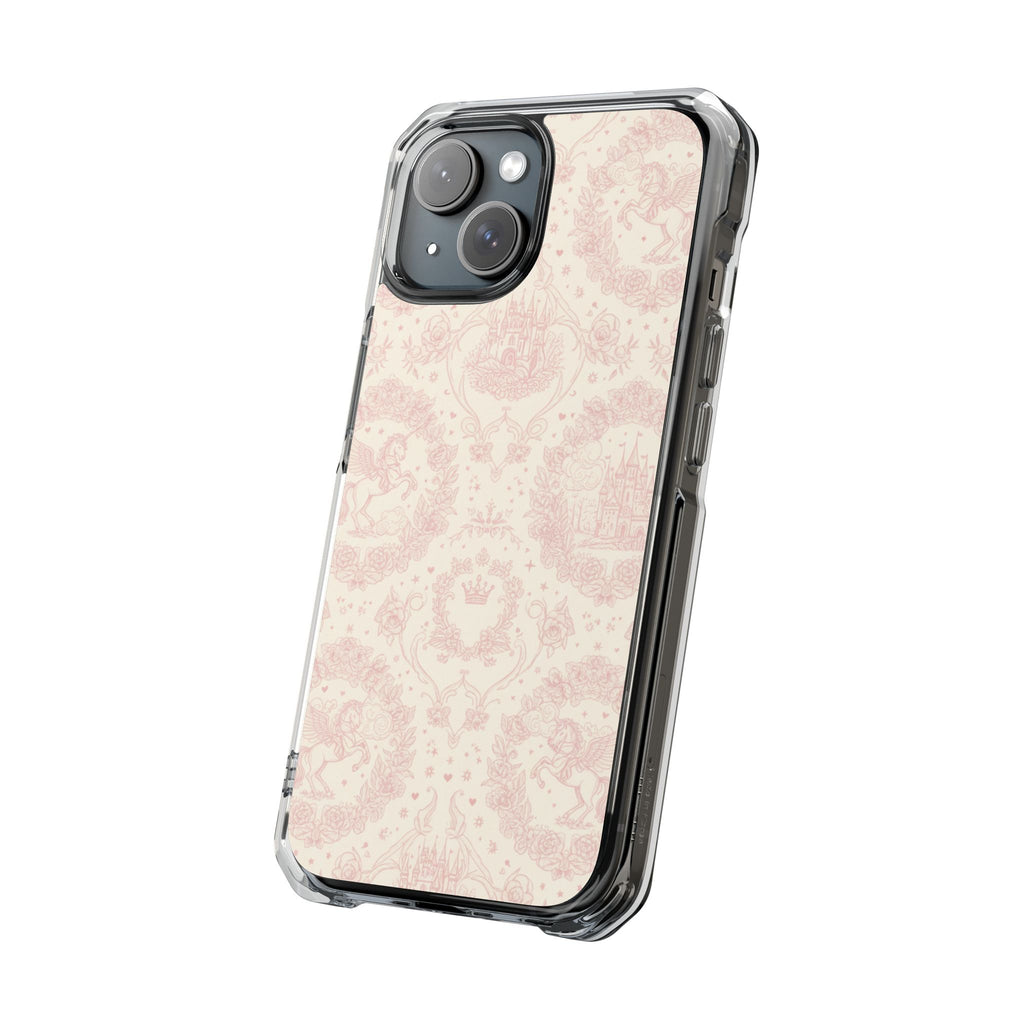 Blush Damask | Clear MagSafe Case