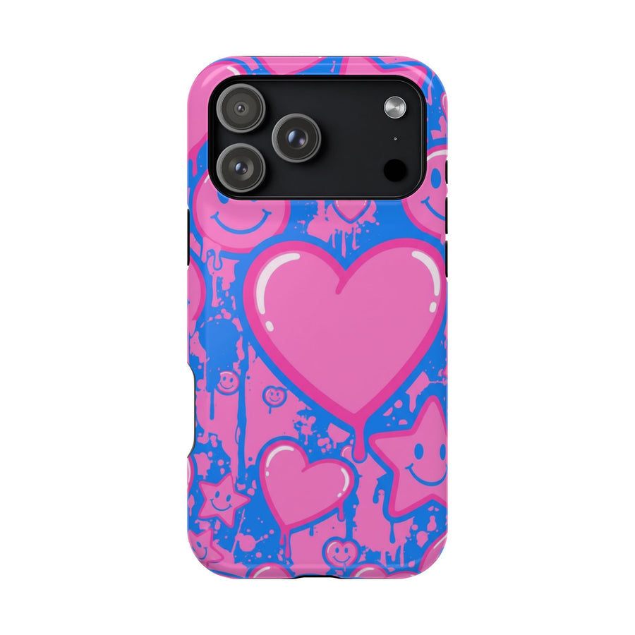 Bubblegum Hearts | Tough MagSafe Case