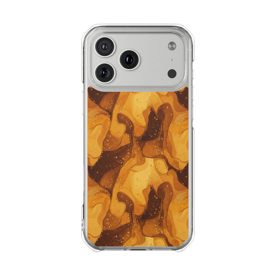 Amber Swirl | Clear MagSafe Case