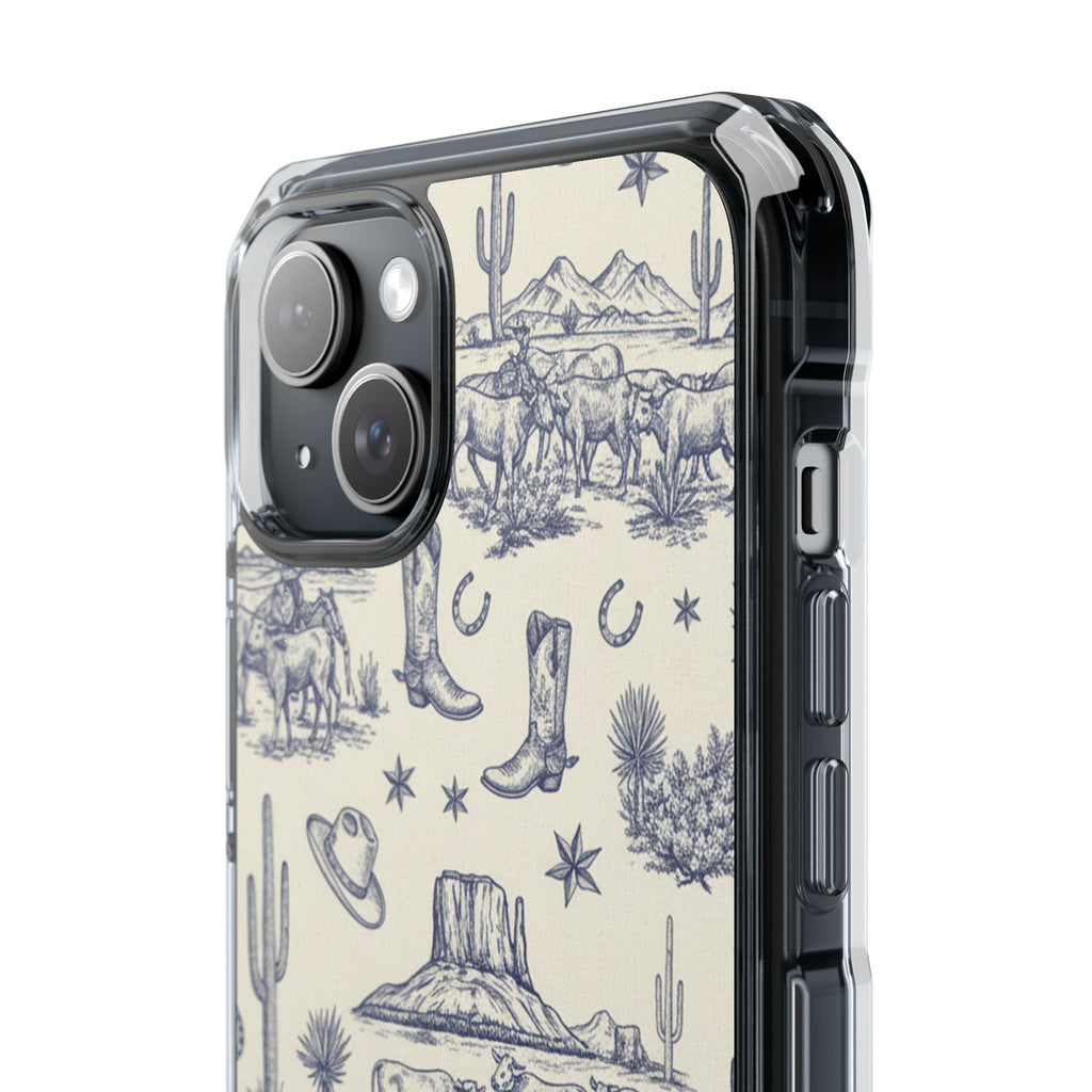 Whimsical Toile | Clear MagSafe Case