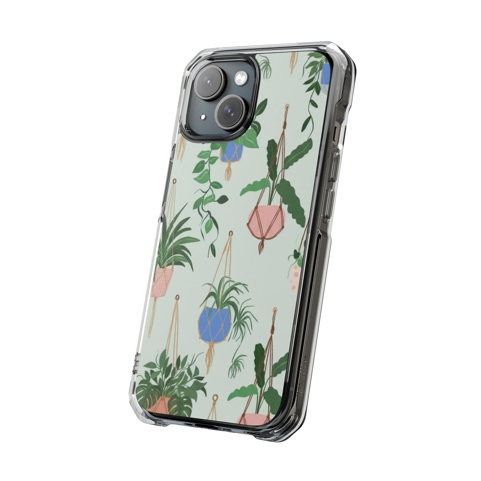 Cocoa Bloom | Clear MagSafe Case