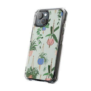 Cocoa Bloom | Clear MagSafe Case