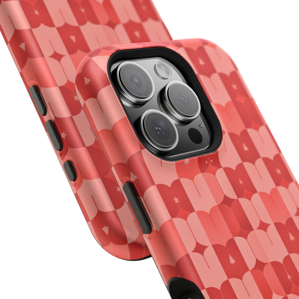 Coral Geo Tile | Tough MagSafe Case