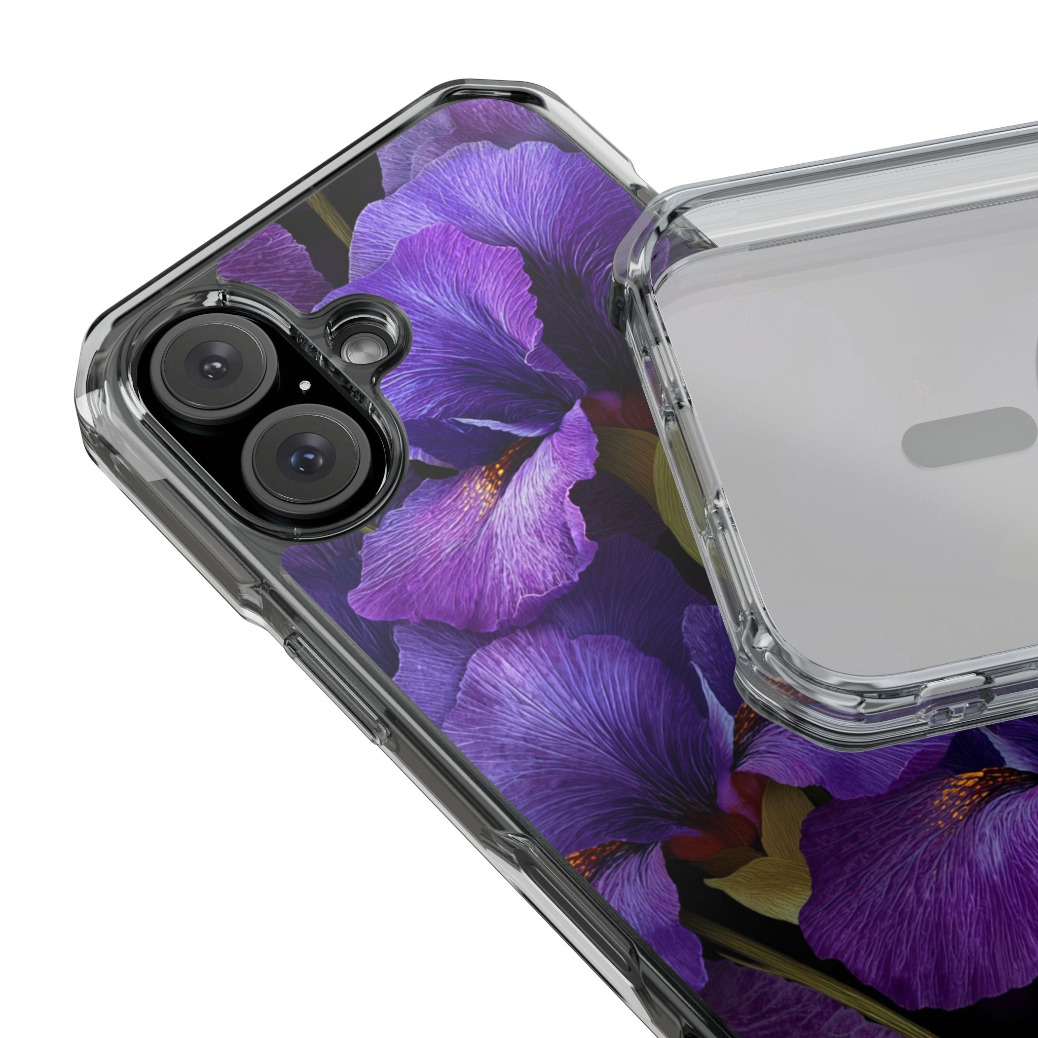 Purple Iris | Clear MagSafe Case