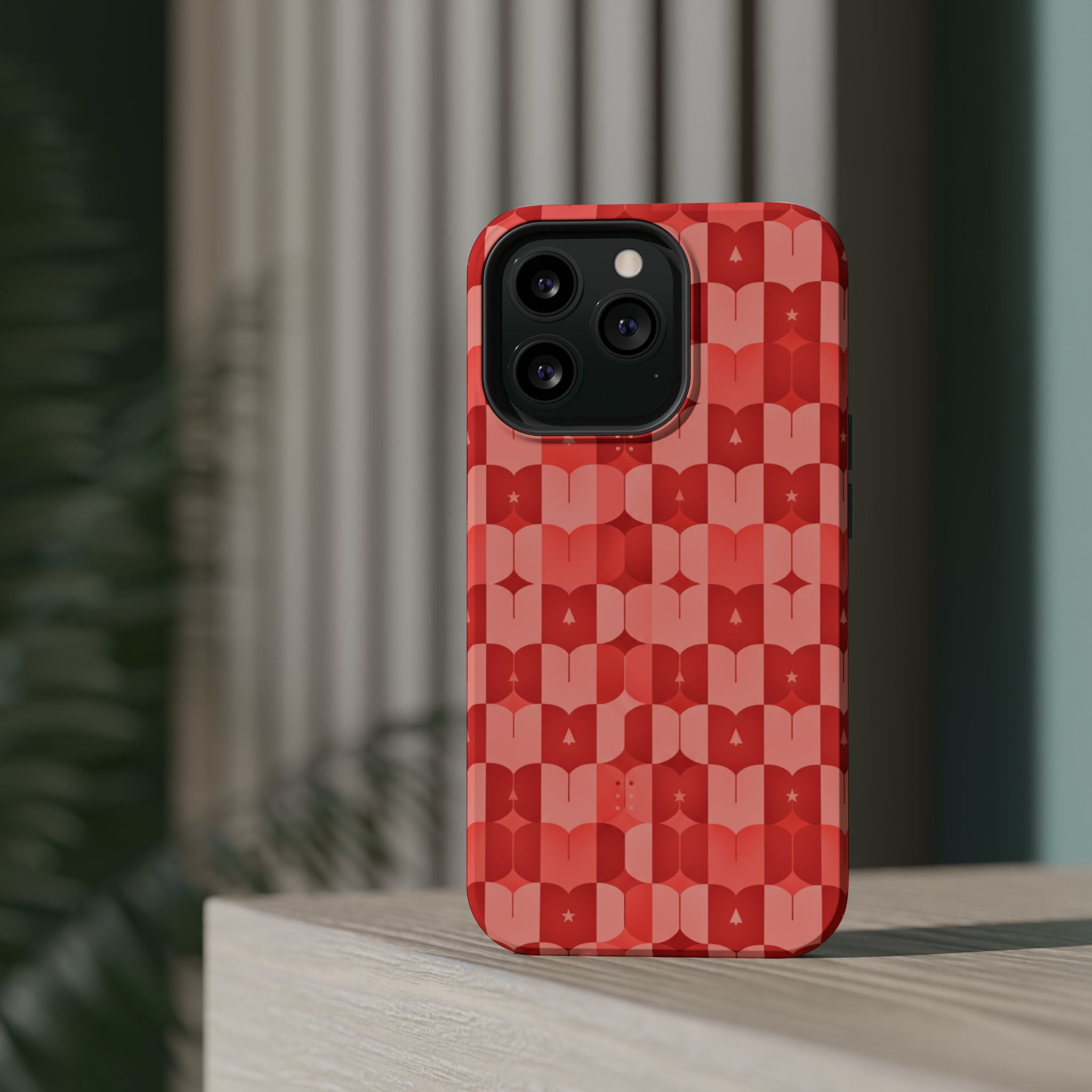 Coral Geo Tile | Tough MagSafe Case