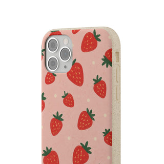 Blush Strawberries | Biodegradable Case