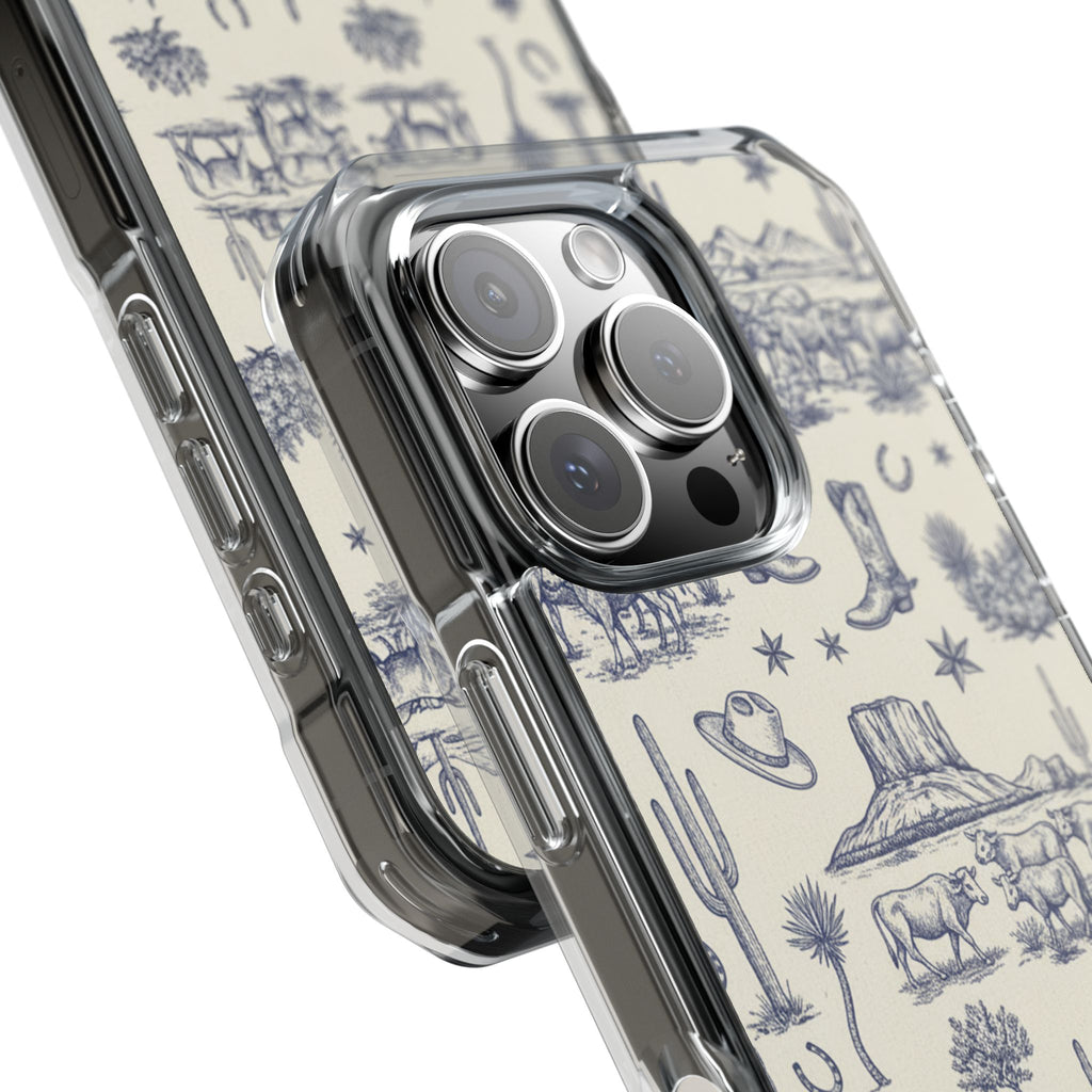 Whimsical Toile | Clear MagSafe Case