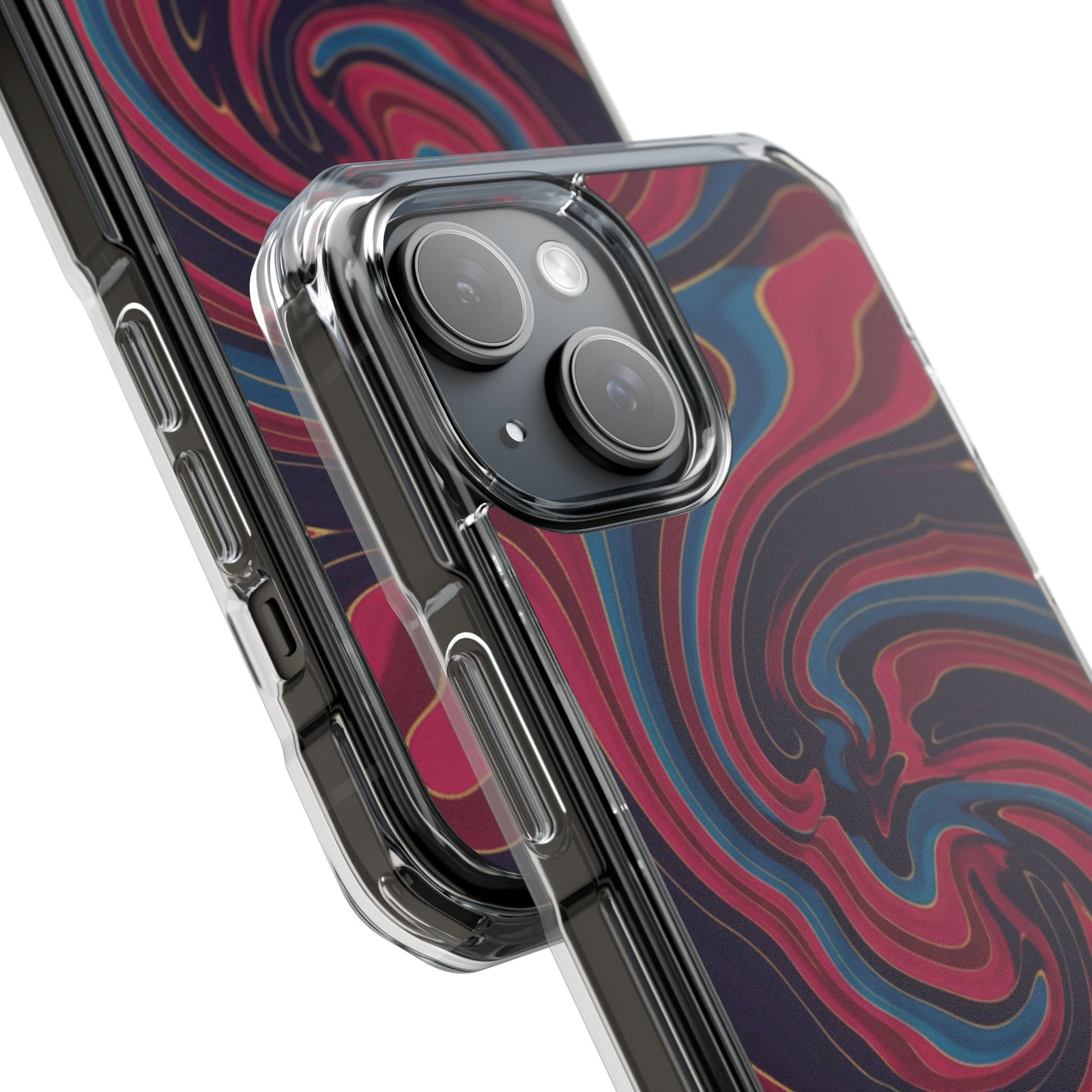 Velvet Marble | Clear MagSafe Case
