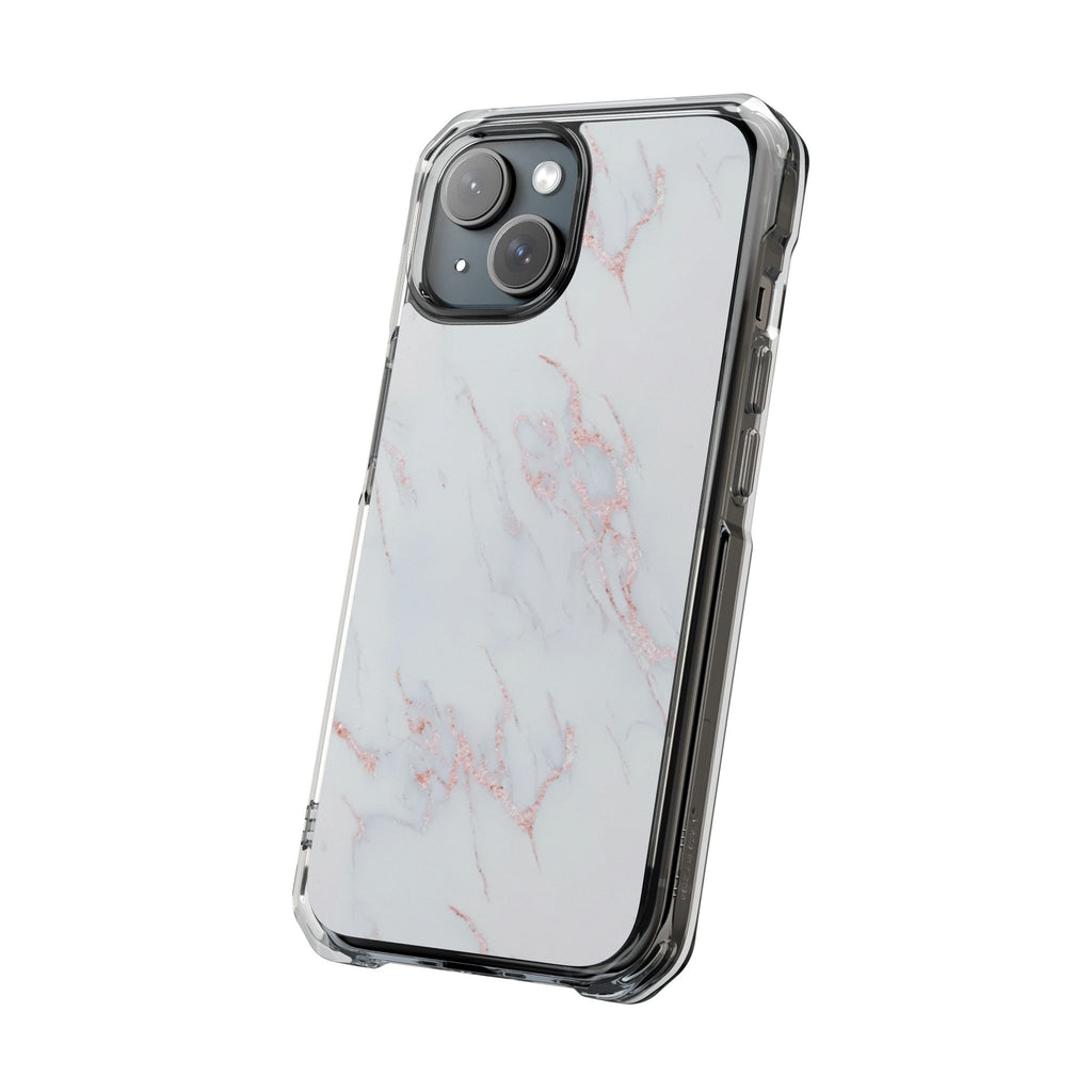 Blush Marble | Clear MagSafe Case