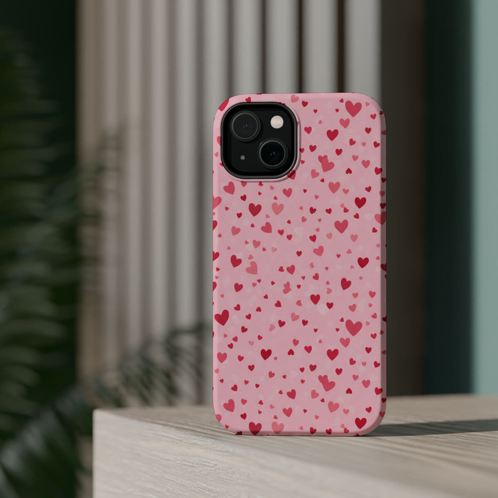 Blush Ditsy Heart | Tough MagSafe Case
