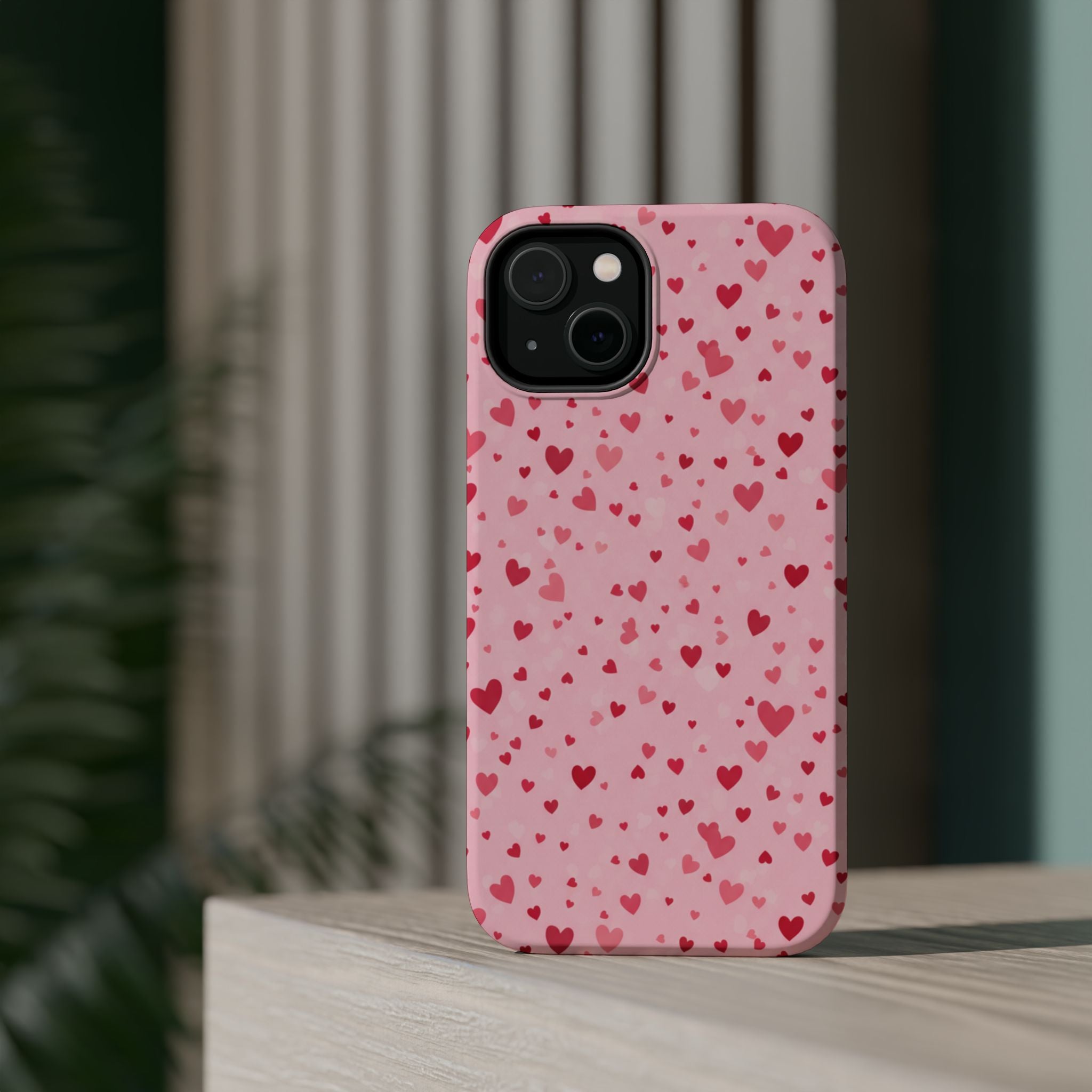 Blush Ditsy Heart | Tough MagSafe Case