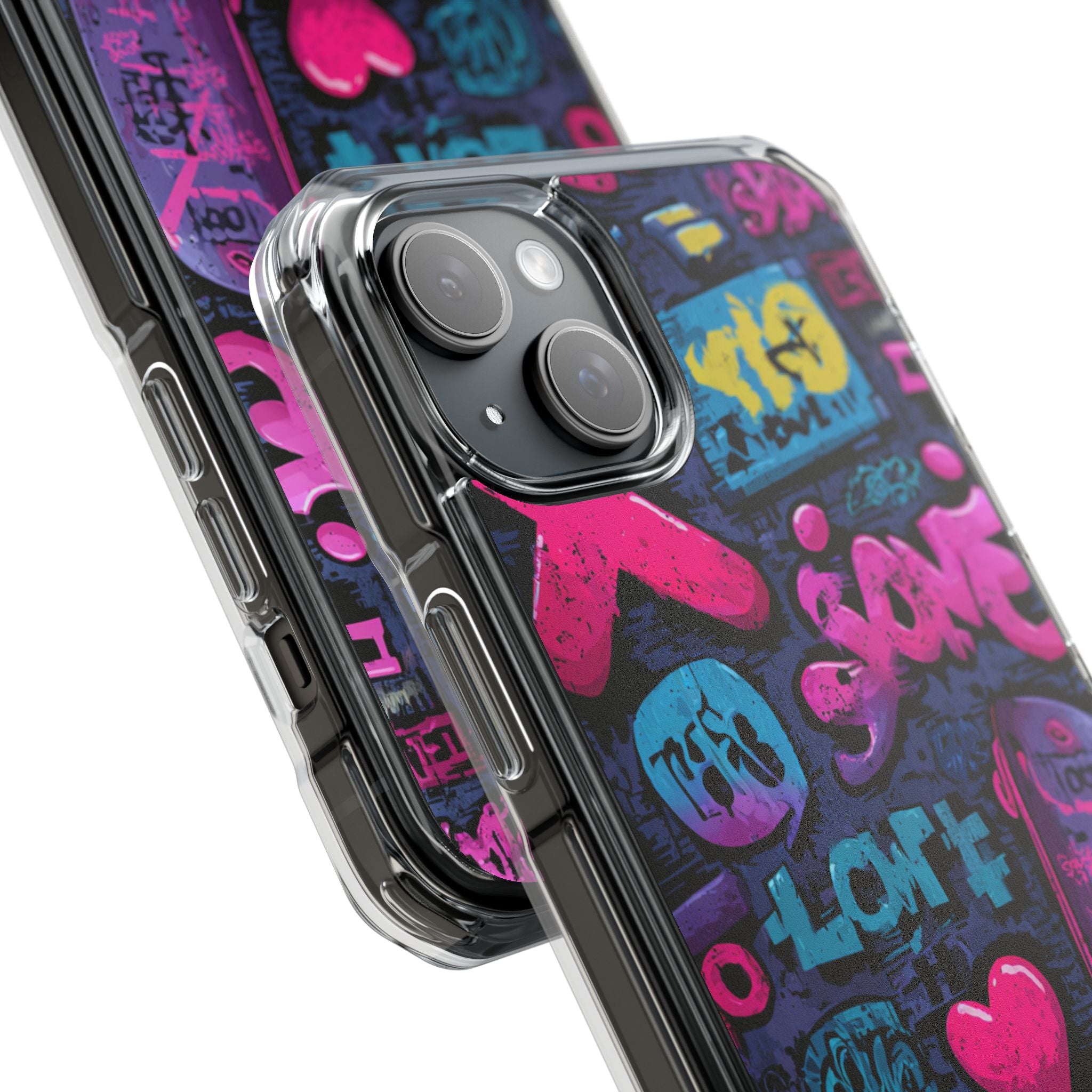 Neon Street Art | Clear MagSafe Case