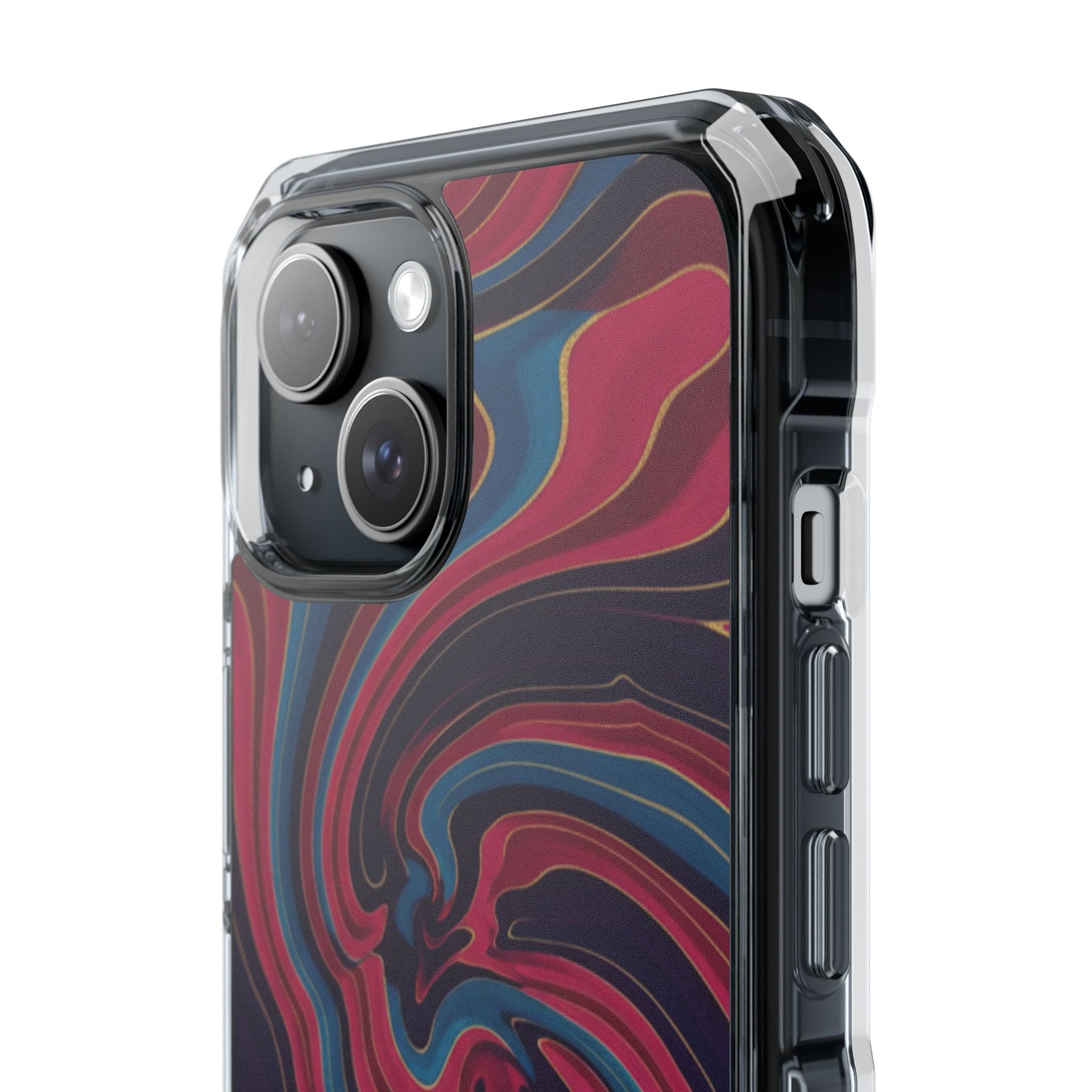 Velvet Marble | Clear MagSafe Case