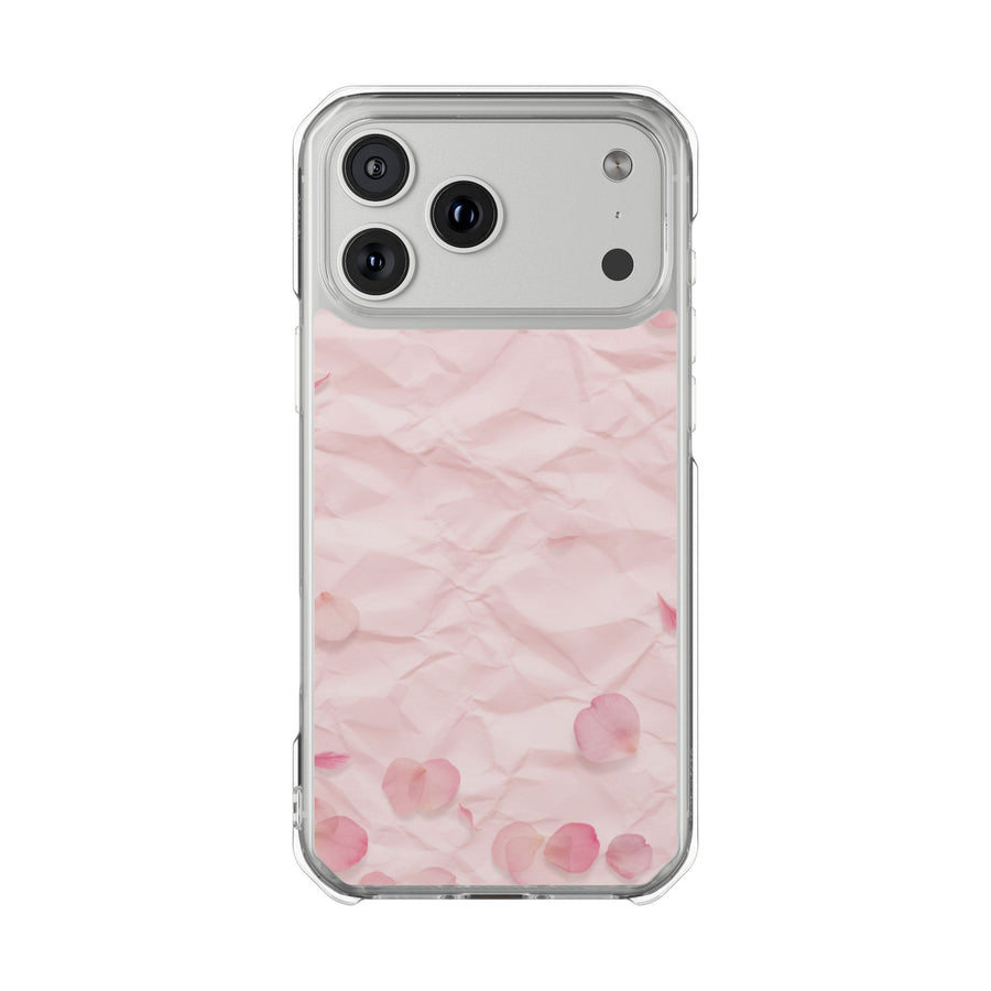 Blush Marble | Clear MagSafe Case
